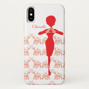 Cute red elephant iPhone x case