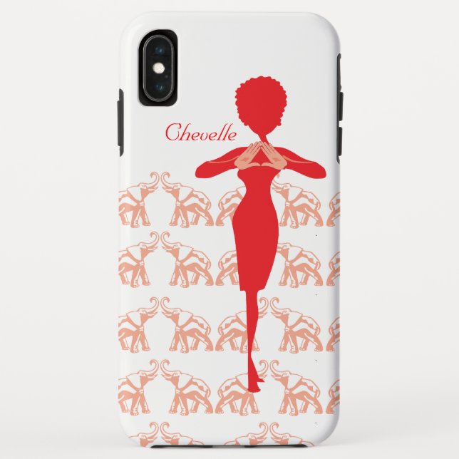 Cute red elephant Case-Mate iPhone case (Back)