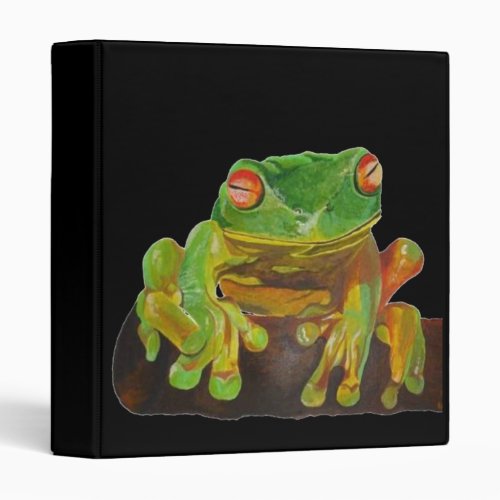 Cute Red Eyed Tropical Tree Frog Cut Out Binder
