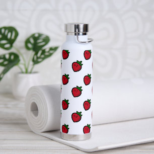 Cute Red Favorite Cartoon Strawberries Water Bottle