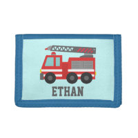 Cute Red Fire Truck for Boys, Name