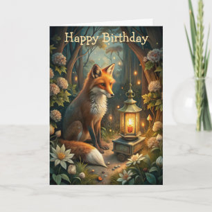 Cute Red Fox Card