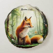 Cute Red Fox in Snowglobe