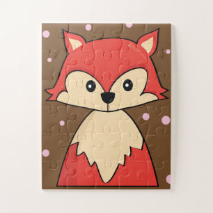 Cute Red Fox Kids Puzzle