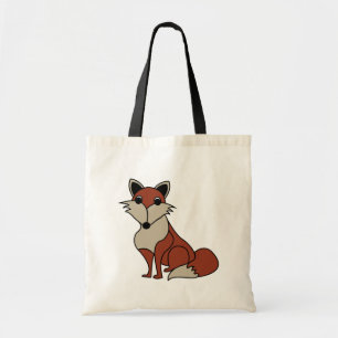 Cute Red Fox Kids Tote Bag