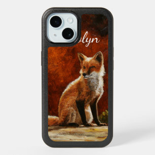 Cute Red Fox Sitting In The Sun iPhone 15 Case