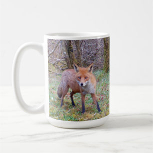 Cute Red Fox Staring Intense Gaze Woodland Animal Coffee Mug