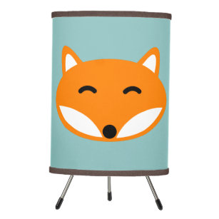 Cute red fox table lamp for kids bedroom nursery