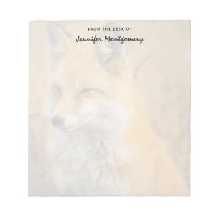 Cute Red Fox Wilderness Nature Photography Notepad