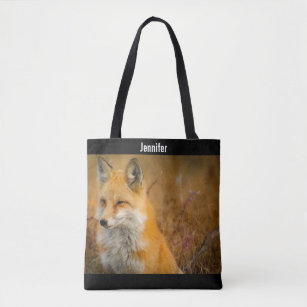 Cute Red Fox Wilderness Nature Photography Tote Bag