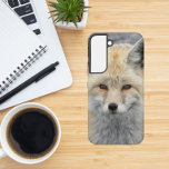 Cute Red Fox Wildlife Photo Samsung Galaxy S22 Case<br><div class="desc">Protect your Samsung Galaxy S22 phone with this durable phone case that features the photo image of a cute Red Fox with pointy ears and snout. Select your phone style. For other phone brands,  you will need to customize case to fill image to edges of design template.</div>