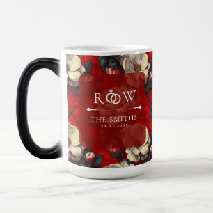 Cute Red Gardenias Charm Countryside Wedding Color Morph Mug