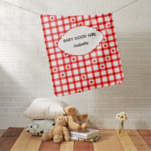 Cute Red Gingham Tomatoes Baby Good Girl