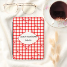 Cute Red Gingham Tomatoes Lovely Bookworm