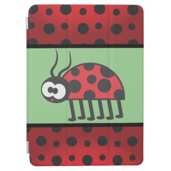 Cute Red Green Black Curious Ladybug And Spots  Ipad Air Cover by nyxxie at Zazzle