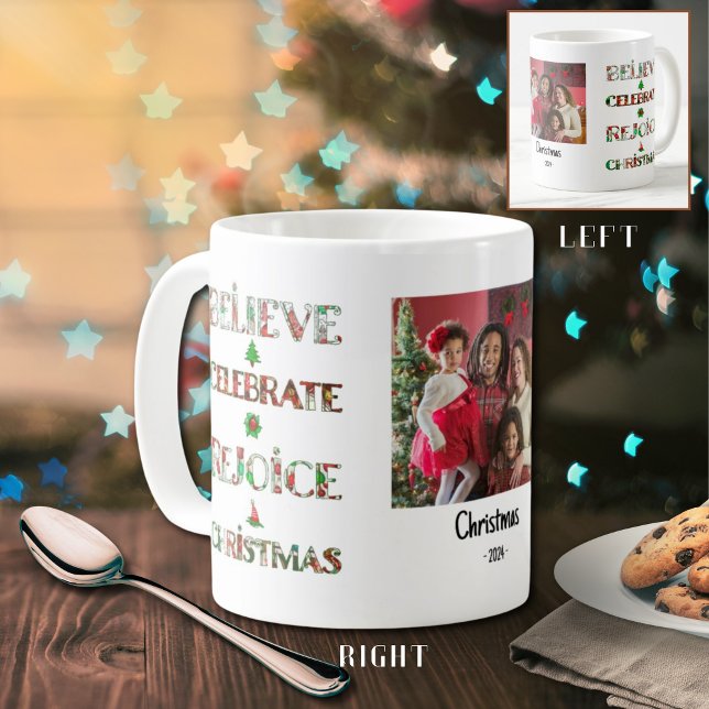 Cute Red Green Christmas Pattern Coffee Mug (Creator Uploaded)