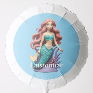 Cute Red-headed Mermaid Thunder_Cove Balloon