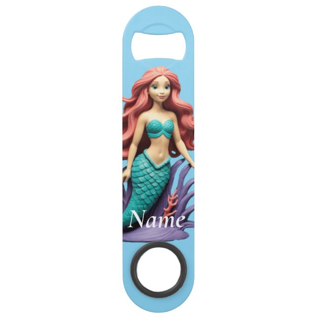 Cute Red-headed Mermaid Thunder_Cove  Bar Key (Front)