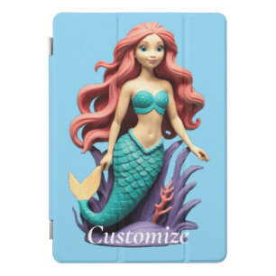 Cute Red-headed Mermaid Thunder_Cove iPad Pro Cover