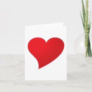 Cute red heart custom text modern Valentine's day Note Card