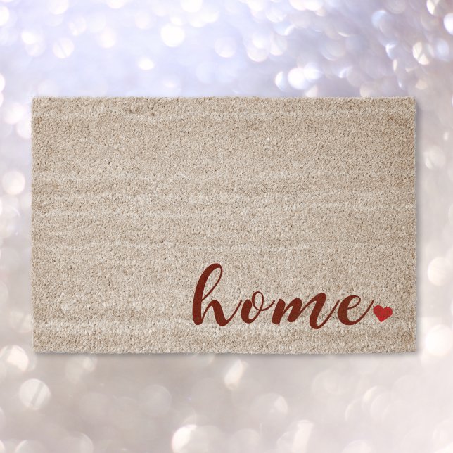 Cute Red Heart Home Outdoor All Weather Natural Fiber Doormat (Cute Red Heart Home Outdoor All Weather Natural Fiber Doormat)