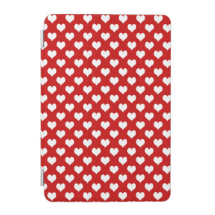 Cute Red Heart Pattern – Romantic Love Background  iPad Mini Cover