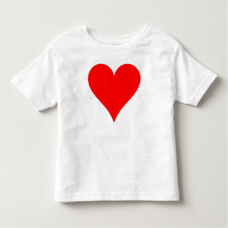 Cute Red Heart Shirt For Girls
