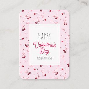 Cute Red Hearts Happy Valentine's day   Note Card
