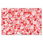Cute Love Hearts Pink & Red Valentine Tissue Paper