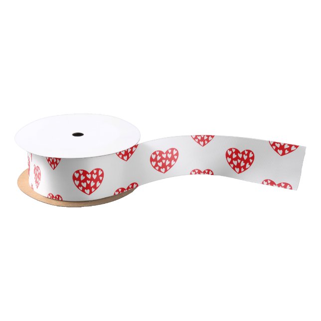 Cute Red Hearts Ribbon (Spool)