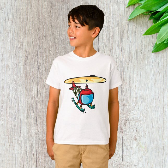 Cute Red Helicopter Fun Aviation Design  T-Shirt (Creator Uploaded)