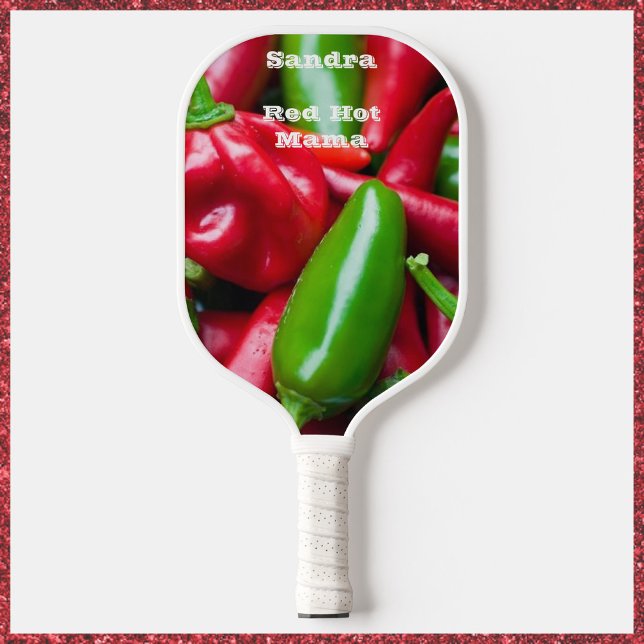 Cute Red Hot Mama Pickleball Paddle (Creator Uploaded)