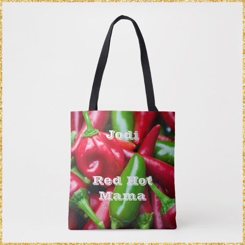 Cute Red Hot Mama   Tote Bag