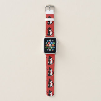 Cute Red Hugging Love Cats Apple Watch Band