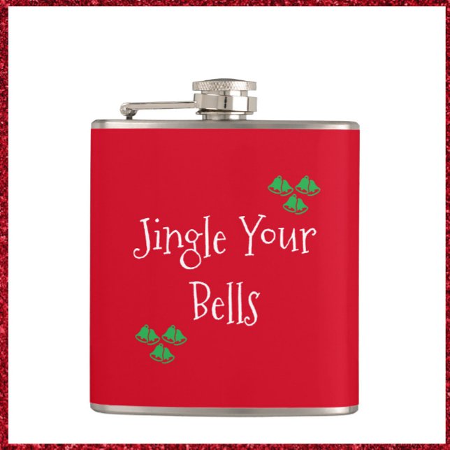 Cute Red Jingle Bells Flask (Creator Uploaded)