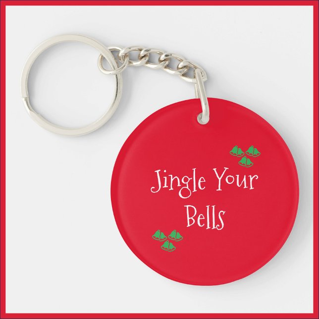 Cute Red Jingle Bells Keychain (Creator Uploaded)