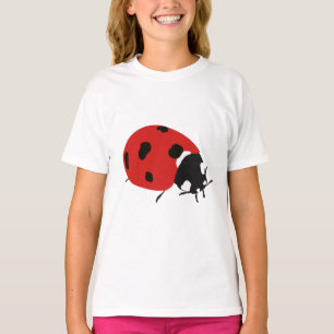 Cute Red Ladybug Illustration T-Shirt