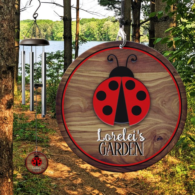 Cute Red Ladybug Personalized Wind Chime (Creator Uploaded)