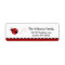 Cute Red Ladybug Return Address Label