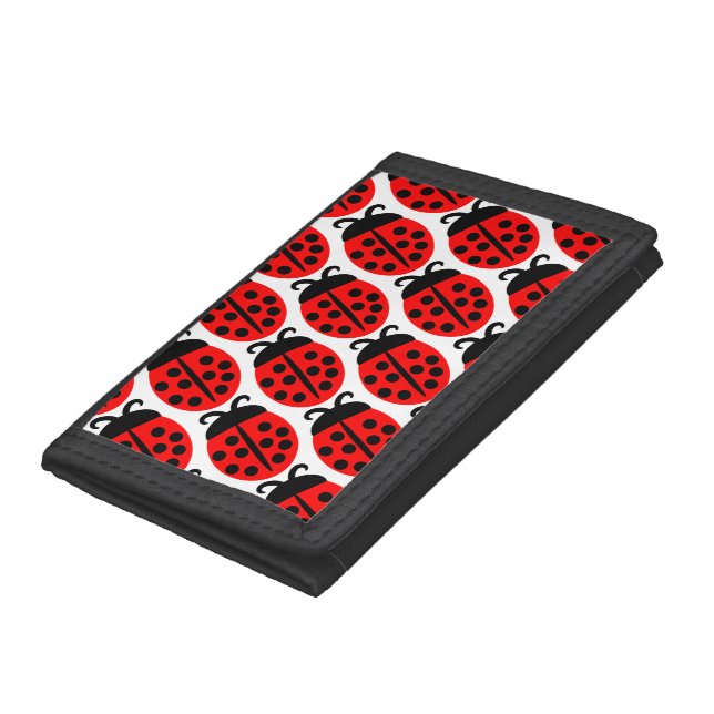 Cute Red Ladybug   Tri-fold Wallet (Bottom)