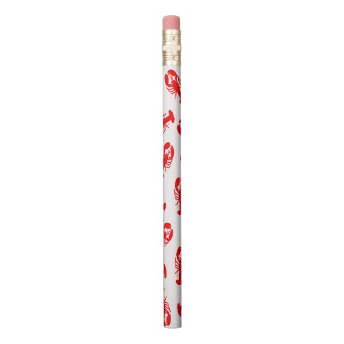 Cute Red Lobster Animal Pattern Pencil