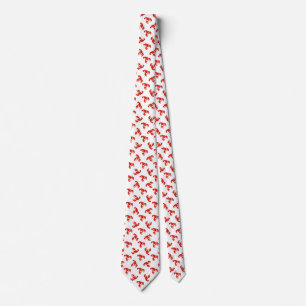 Cute Red Lobsters Neck Tie