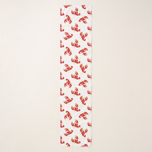 Cute Red Lobsters Scarf