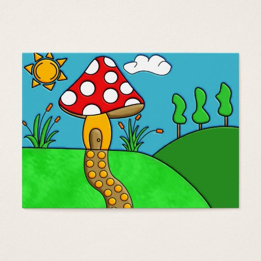Customizable mushroom business card templates