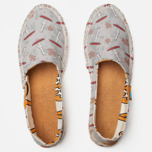 Cute Red Mushroom Fungi Pattern Espadrilles