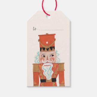Cute Red Nutcracker Ballet Christmas | Gift Tags