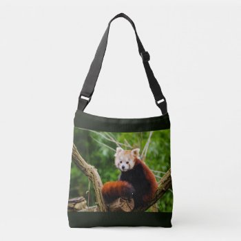 Cute Red Panda Bear Crossbody Bag by TheWorldOutside at Zazzle