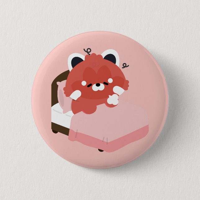 Cute Red Panda Button (Front)