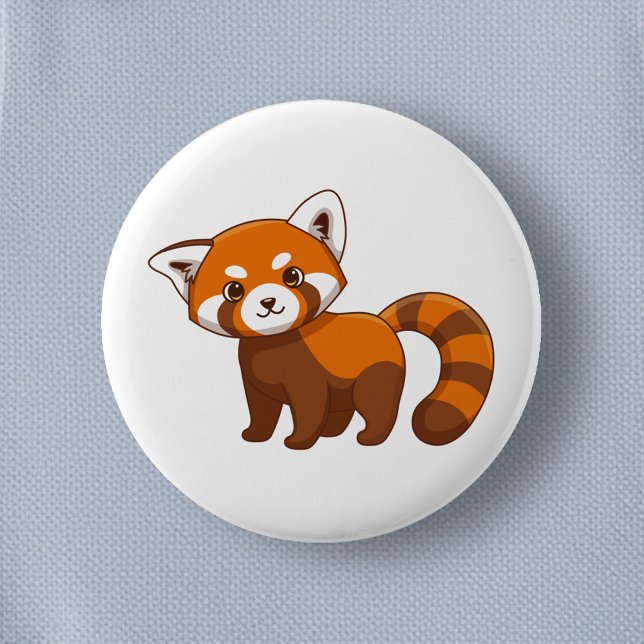 Cute Red Panda Button (Creator Uploaded)