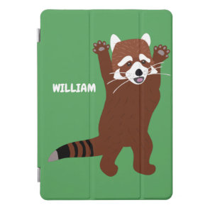Cute Red Panda Custom Message Personalized iPad Pro Cover